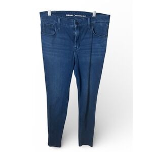 Old Navy Rockstar 24/7 Skinny Jeans Womens 8 Dark Wash Stretch Denim Blue